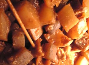 牛すじ肉と大根と蒟蒻のどて焼き-レシピのメイン写真