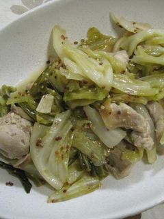 キャベツと鶏肉の粒マスタード煮-レシピのメイン写真