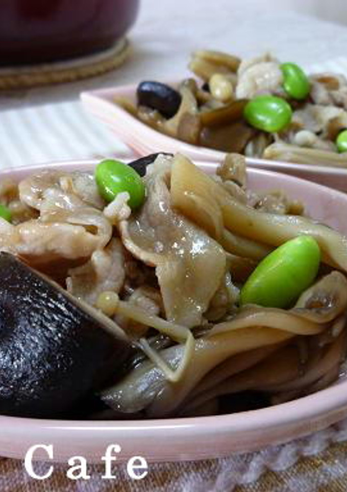 豚肉ときのこの簡単煮物-レシピのメイン写真