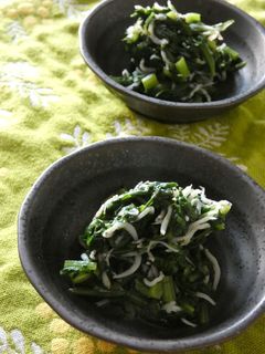 春菊としらすのあえもの-レシピのメイン写真