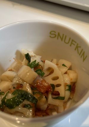 シャキシャキ最高！蓮根の梅肉和え-レシピのメイン写真