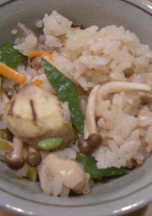 栗入り炊き込みご飯-レシピのメイン写真