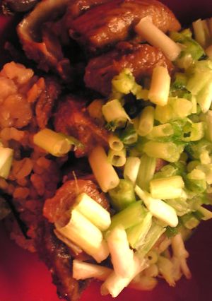 鮭ハラスと葱の丼-レシピのメイン写真