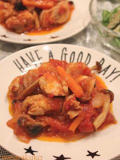 きのこと鶏のトマトソース煮♪-レシピのメイン写真
