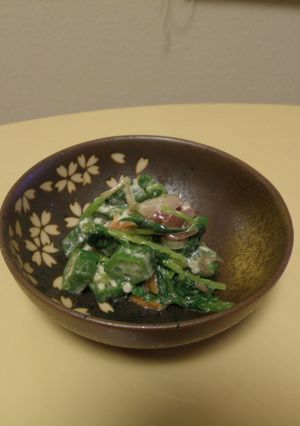 三つ葉とオクラのお浸し-レシピのメイン写真