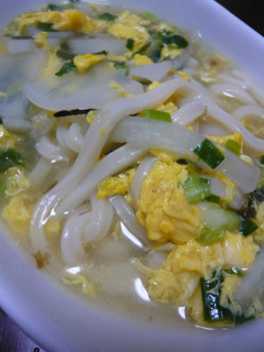 鶏ガラベースのかき玉大根うどん☆-レシピのメイン写真