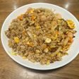 朝から元気を作る為のガッツリ炒飯!