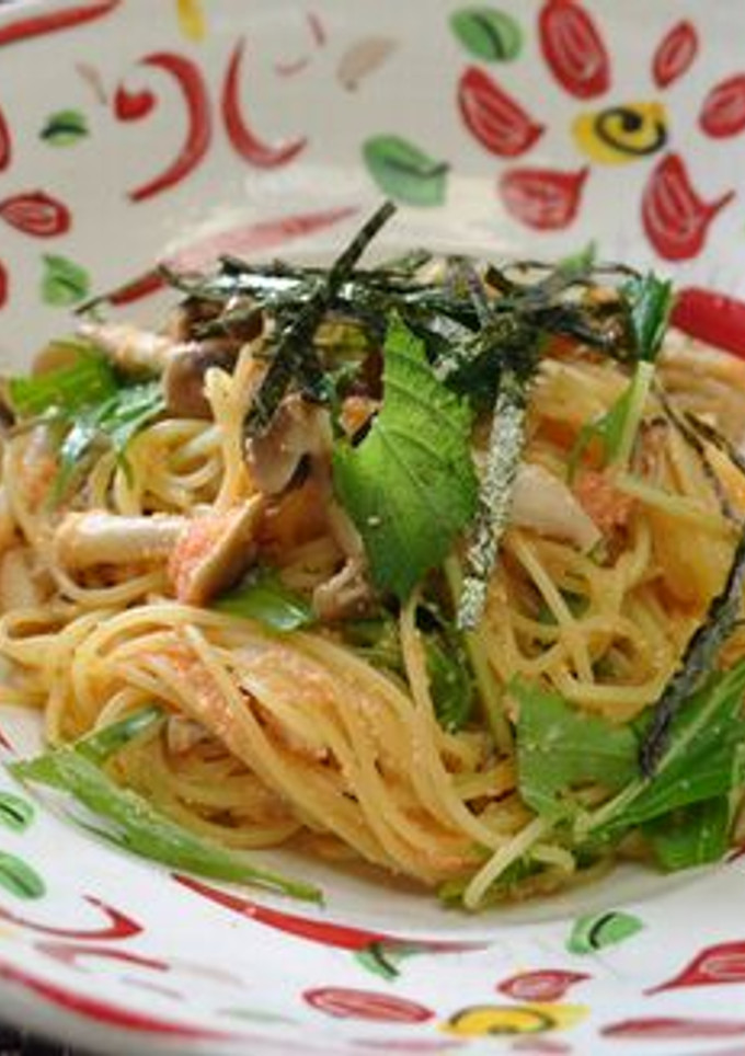 たらことうにの和風スパゲティ-レシピのメイン写真