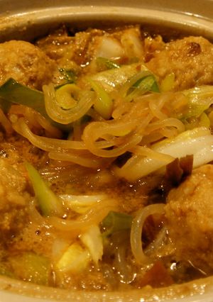ゴマ味噌風味の肉団子鍋-レシピのメイン写真