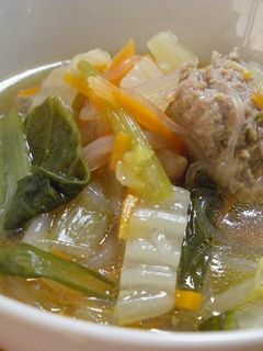 肉団子入り春雨スープ-レシピのメイン写真