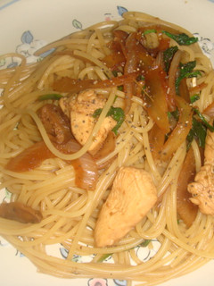 簡単♪鶏胸肉の和風パスタ柚子胡椒風味-レシピのメイン写真