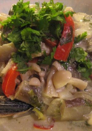 スズキのタイ風ベジタブルカレーソースがけ-レシピのメイン写真