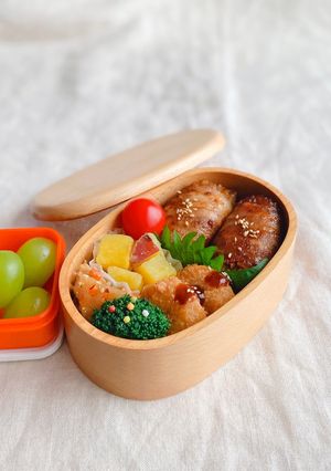 お弁当にも！冷凍おにぎりで肉巻きおにぎり-レシピのメイン写真