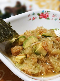 アボガトのおろしなめたけ和え-レシピのメイン写真