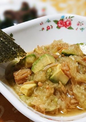 アボガトのおろしなめたけ和え-レシピのメイン写真