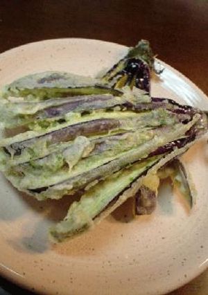 ナスのゴマ天、青海苔風味-レシピのメイン写真