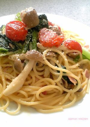 きのことトマトのクリームパスタ-レシピのメイン写真