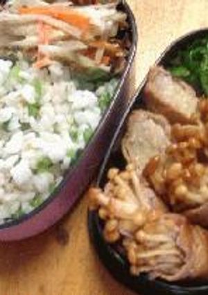 豚肉のえのきロール弁当-レシピのメイン写真