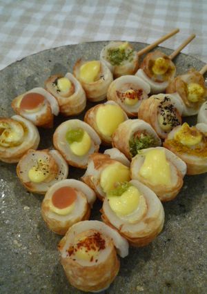 ちくわのお好みクルクル串-レシピのメイン写真