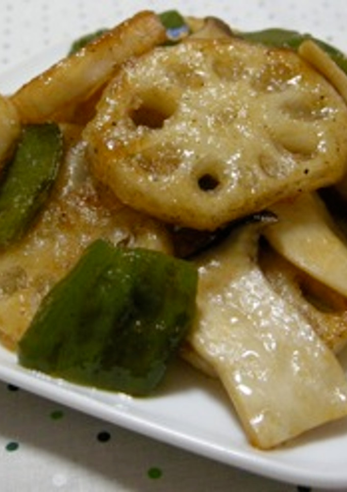 蓮根の中華風炒め-レシピのメイン写真