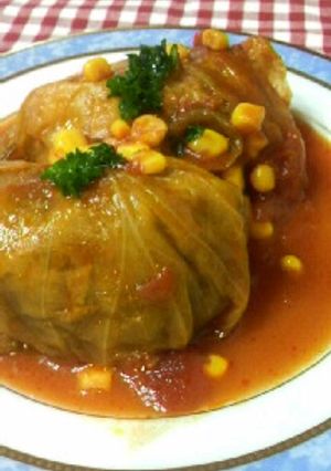 簡単！！基本のトマト味ロールキャベツ☆-レシピのメイン写真