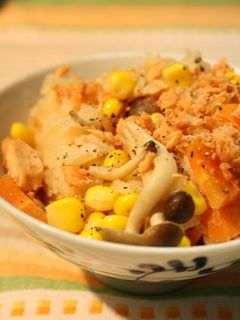 簡単♫鮭ときのこバター風味☆炊き込みご飯-レシピのメイン写真
