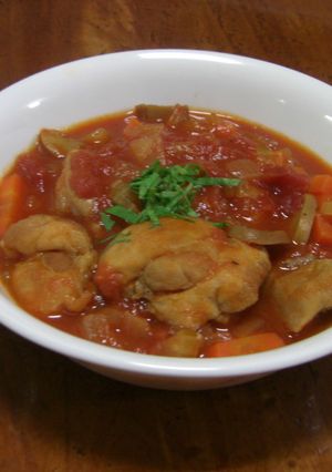 鍋ひとつでできる鶏トマト煮-レシピのメイン写真