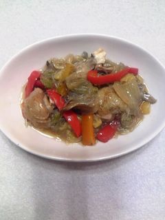 白菜・鶏肉と春雨の炒め煮-レシピのメイン写真