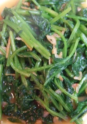 ほうれん草と桜海老のにんにく炒め-レシピのメイン写真