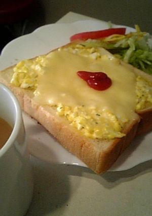 簡単♪ふわふわたまごのチーズトースト☆-レシピのメイン写真