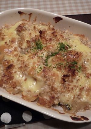 ★秋野菜たっぷり★簡単！竹輪ｄeグラタン-レシピのメイン写真