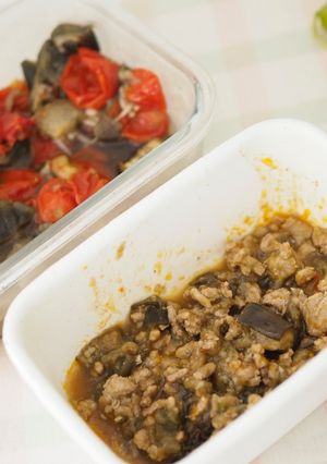 簡単！重ね煮と作り置きひき肉で麻婆茄子-レシピのメイン写真