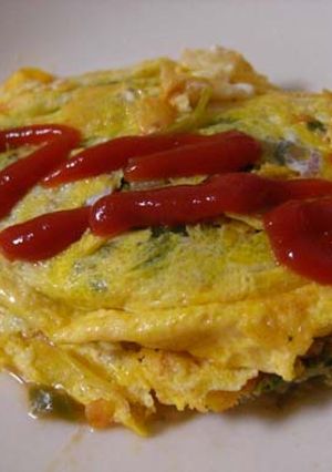 野菜沢山☆ほうれん草トマトチーズオムレツ-レシピのメイン写真