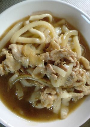 永谷園カレー鍋でカレーうどん-レシピのメイン写真