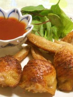 魚焼きグリルで作る♪手羽先の豚肉詰め-レシピのメイン写真