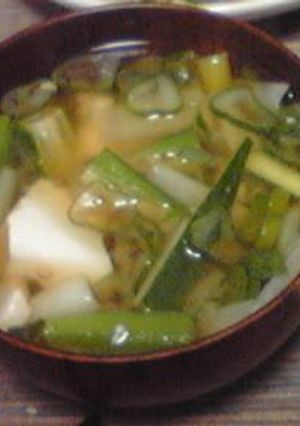 簡単!!オクラの味噌汁-レシピのメイン写真