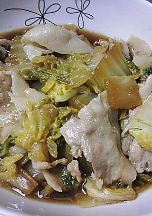 ウマ~~~白菜と豚バラの蒸し煮-レシピのメイン写真