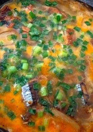 サンマ蒲焼缶の卵とじ-レシピのメイン写真