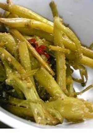 『油ゼロ』くうしんさいのきんぴら-レシピのメイン写真