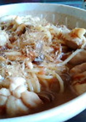 鶏と梅のサッパリ和風パスタ-レシピのメイン写真