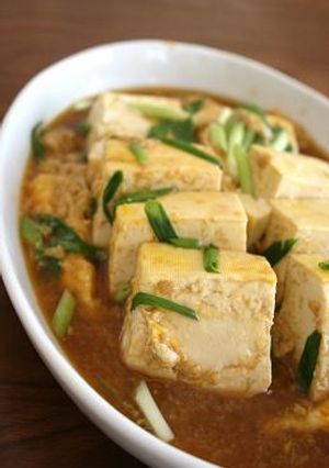 簡単!チン!豆腐の卵とじ-レシピのメイン写真