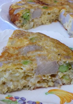 里芋とキャベツのチーズオムレツ-レシピのメイン写真