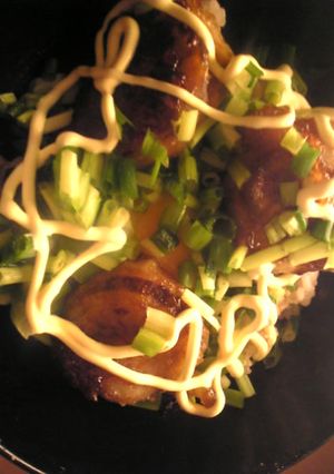 帆立の照り焼きの葱マヨネーズ丼-レシピのメイン写真