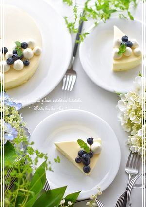 ♡ レアチーズとホワイトチョコムース♡-レシピのメイン写真