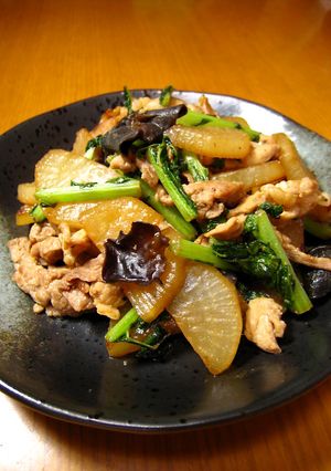 大根*大根葉*豚肉の中華炒め-レシピのメイン写真