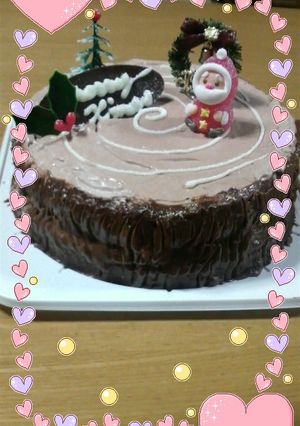 クリスマスに☆切り株ケーキ♪-レシピのメイン写真