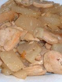 鶏肉と大根のバター炒め-レシピのメイン写真