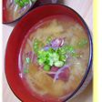 -さつま芋の皮^^味噌汁✿-