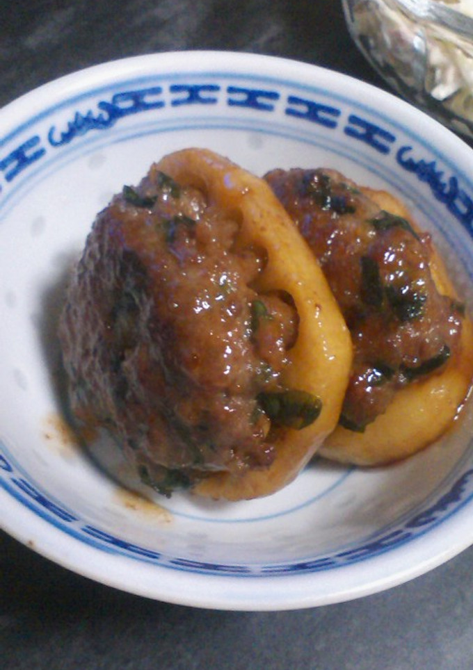 れんこん挽肉バーグ☆照り焼き風-レシピのメイン写真