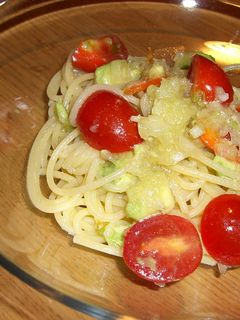 アボカドとトマトの冷製パスタ-レシピのメイン写真